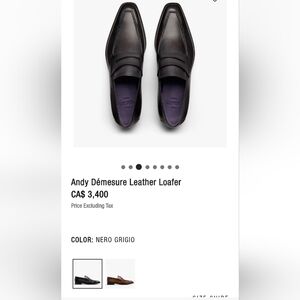 Andy Démesure Leather Loafer, Color:NERO GRIGIO